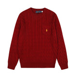 Ralph Lauren Cepli, Bisiklet Yaka, Saç Örgü Kazak