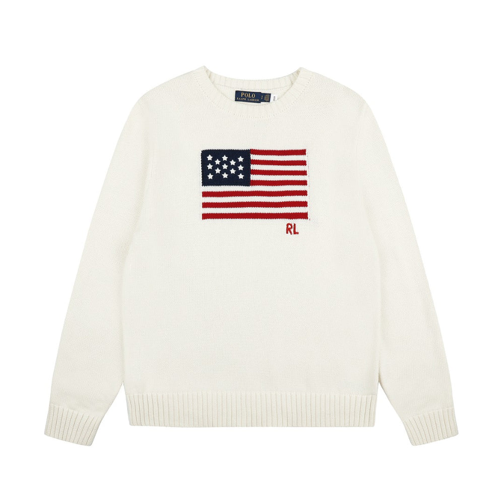 Ralph Lauren Klasik Amerikan Bayraklı Unisex Triko