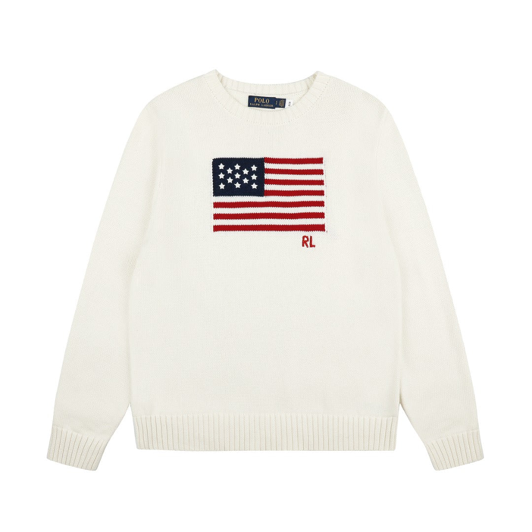 Ralph Lauren Klasik Amerikan Bayraklı Unisex Triko
