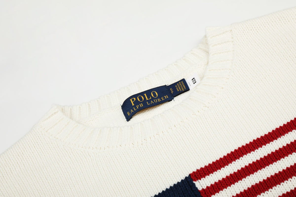 Ralph Lauren Klasik Amerikan Bayraklı Unisex Triko