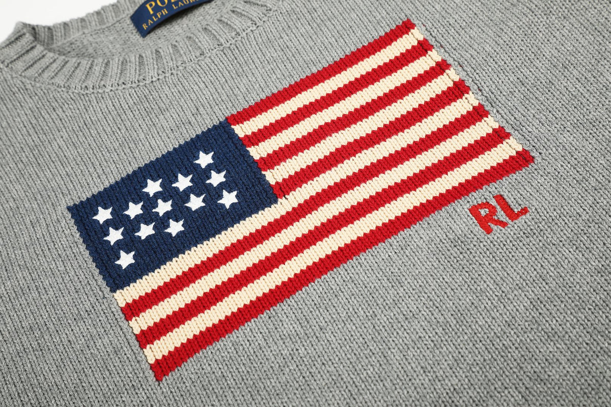 Ralph Lauren Klasik Amerikan Bayraklı Unisex Triko