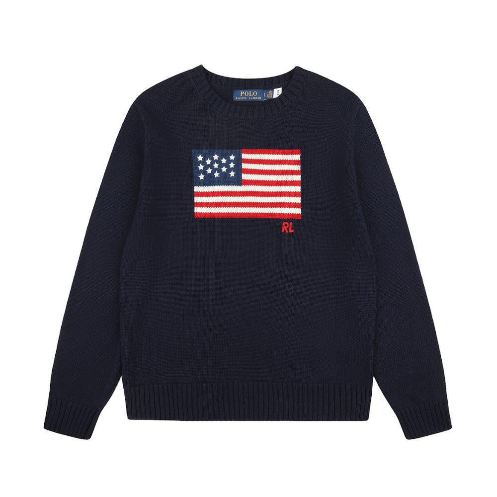 Ralph Lauren Klasik Amerikan Bayraklı Unisex Triko
