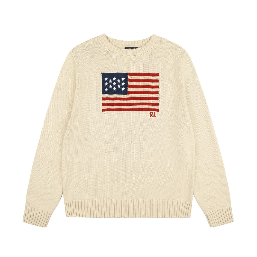 Ralph Lauren Klasik Amerikan Bayraklı Unisex Triko