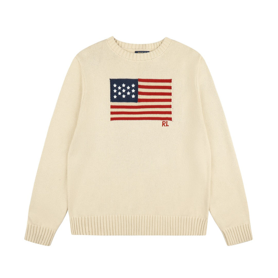 Ralph Lauren Klasik Amerikan Bayraklı Unisex Triko