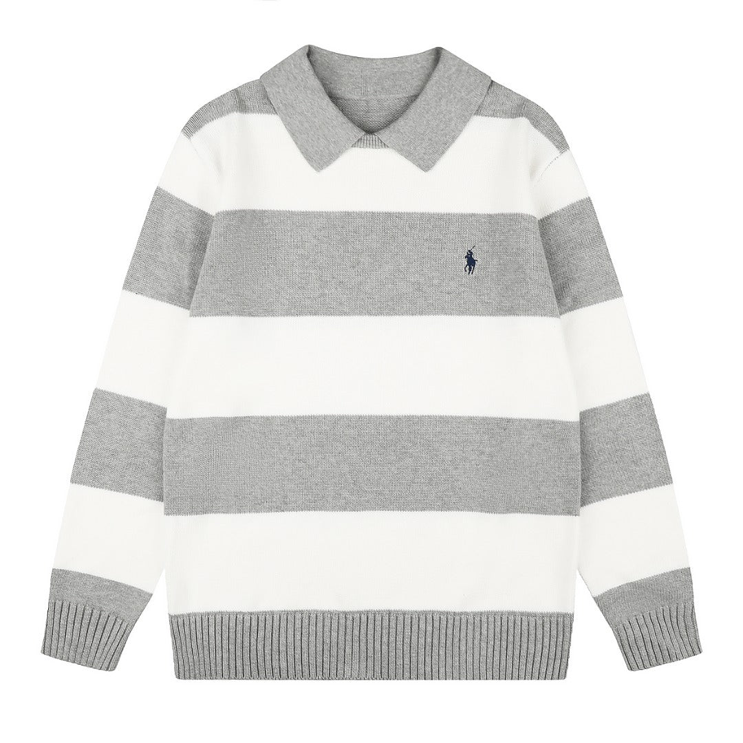 Ralph Lauren Yatay Çizgili UNISEX KAZAK
