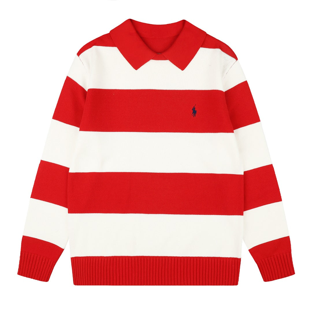 Ralph Lauren Yatay Çizgili UNISEX KAZAK