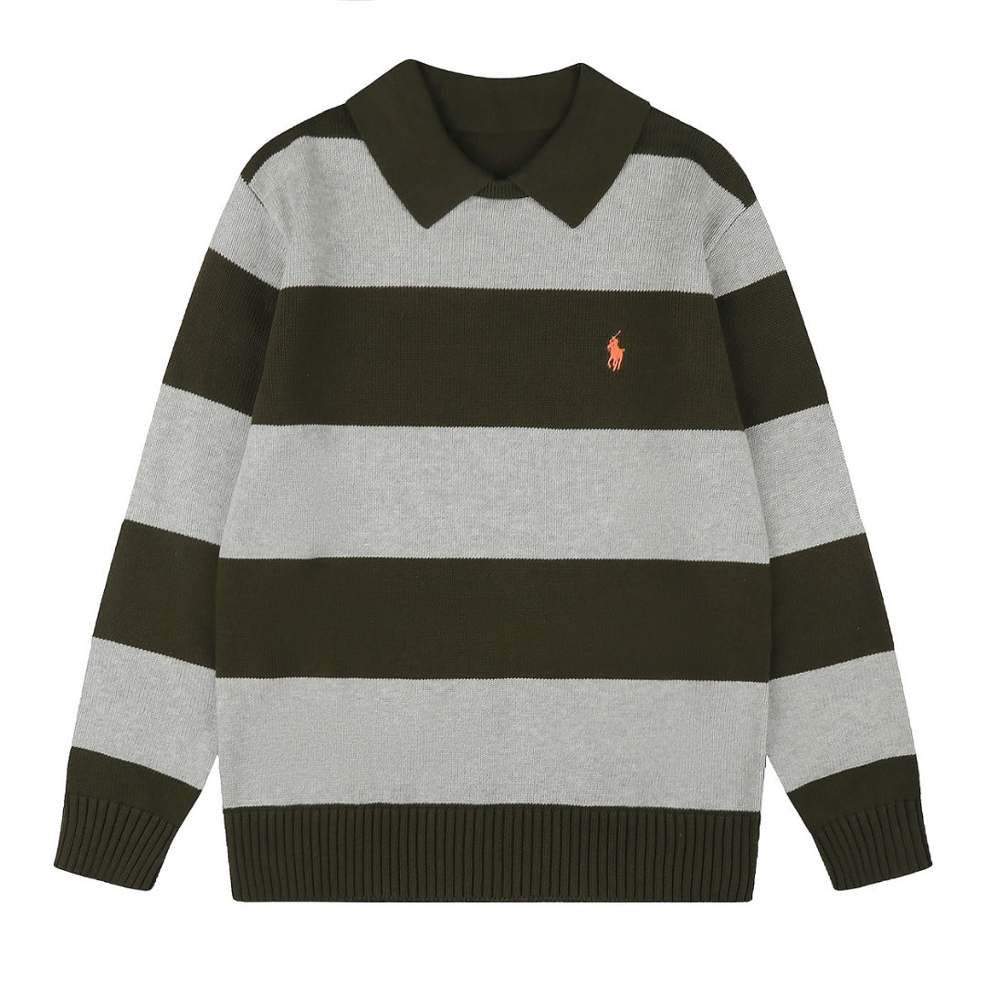 Ralph Lauren Yatay Çizgili UNISEX KAZAK