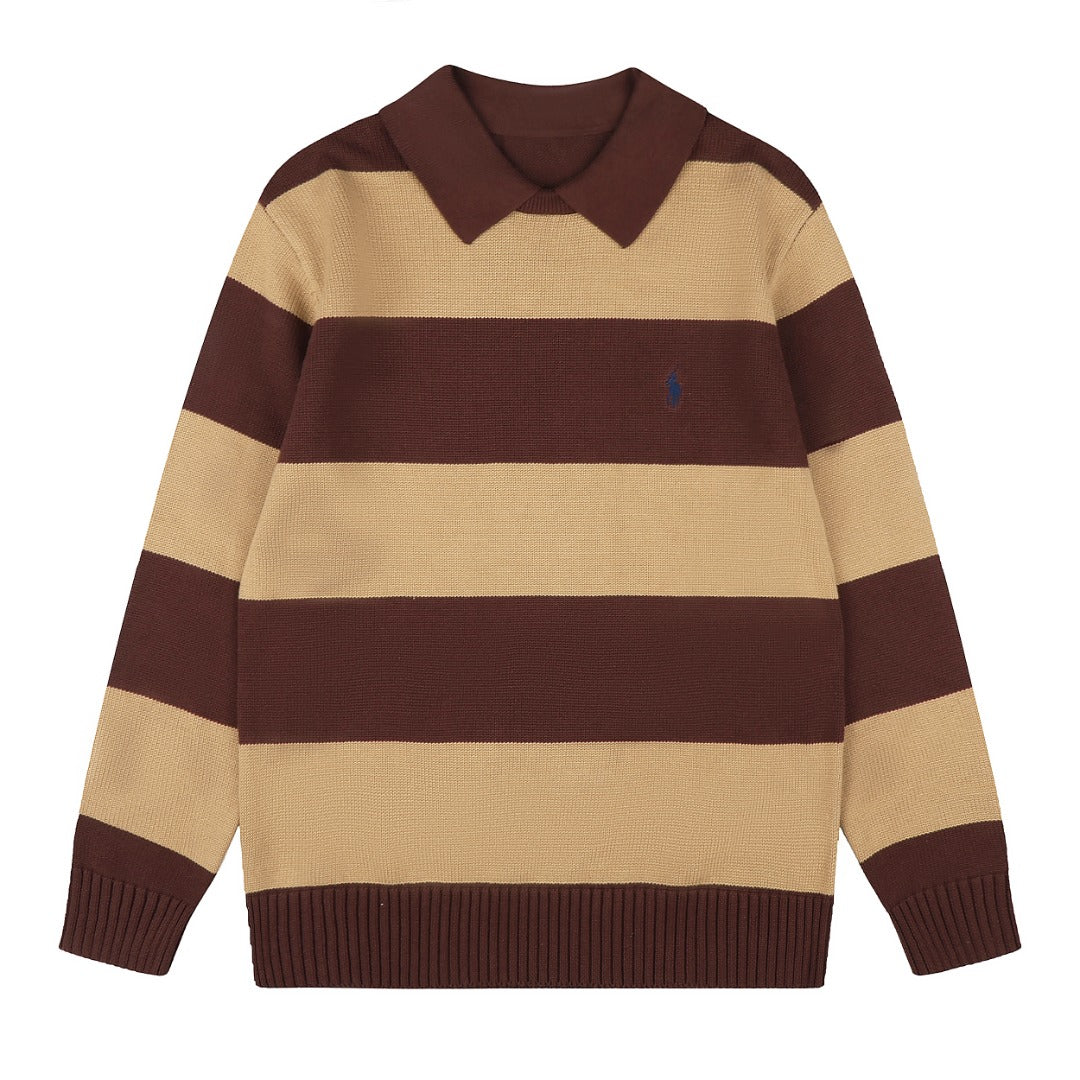 Ralph Lauren Yatay Çizgili UNISEX KAZAK