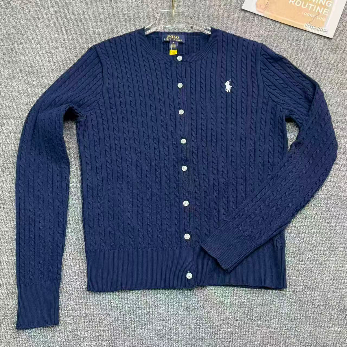 Ralph Lauren Midilli Nakışlı Pamuk Kadın Hırka