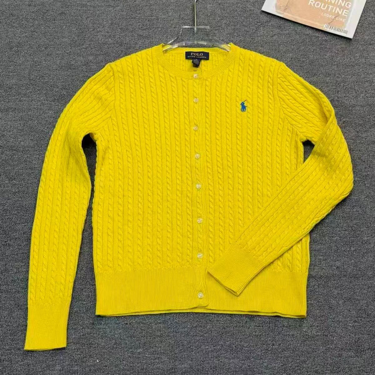 Ralph Lauren Midilli Nakışlı Pamuk Kadın Hırka