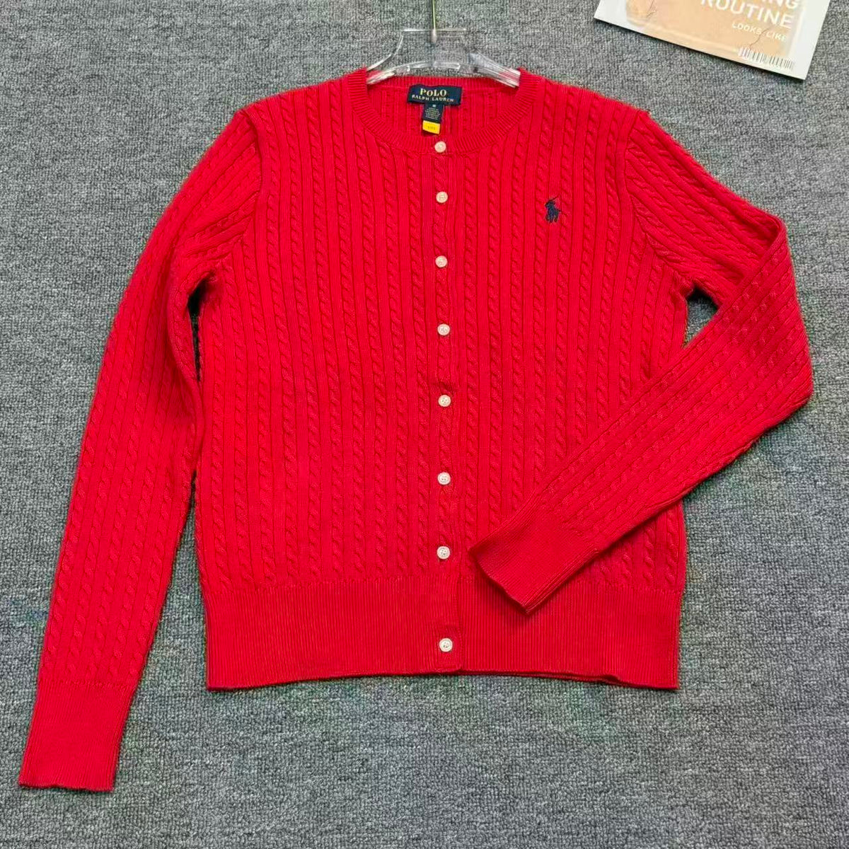 Ralph Lauren Midilli Nakışlı Pamuk Kadın Hırka