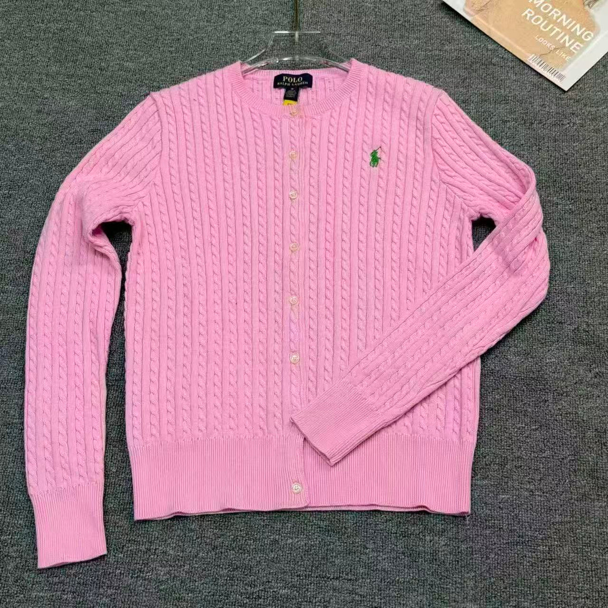 Ralph Lauren Midilli Nakışlı Pamuk Kadın Hırka