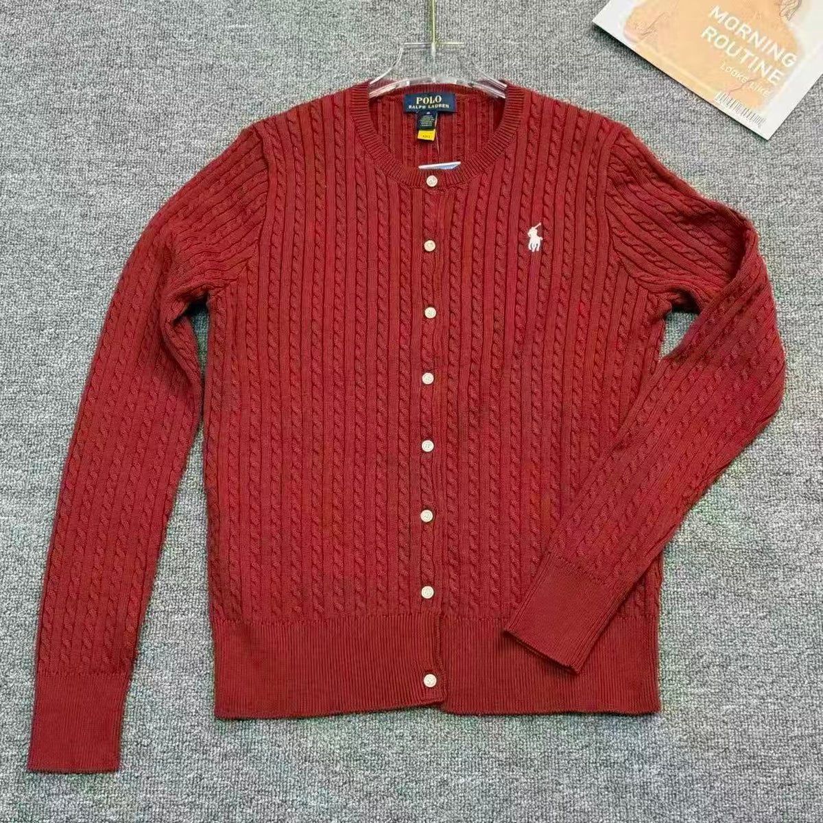 Ralph Lauren Midilli Nakışlı Pamuk Kadın Hırka