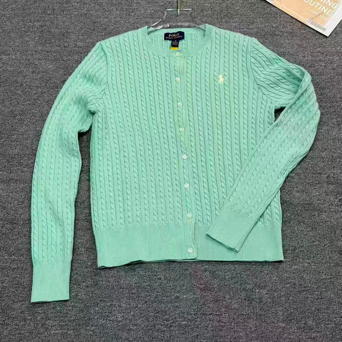 Ralph Lauren Midilli Nakışlı Pamuk Kadın Hırka