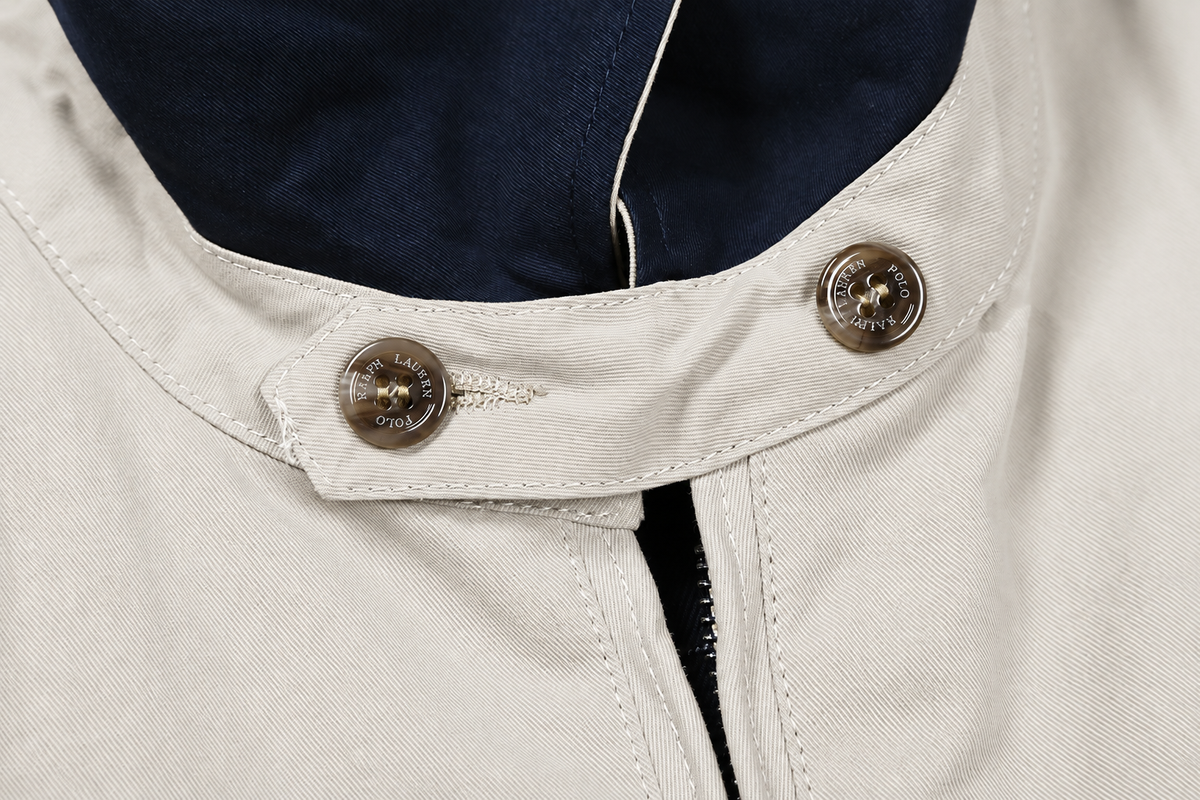 Ralph Lauren Classic Cotton Harrington Jacket Kirli Beyaz- 26's
