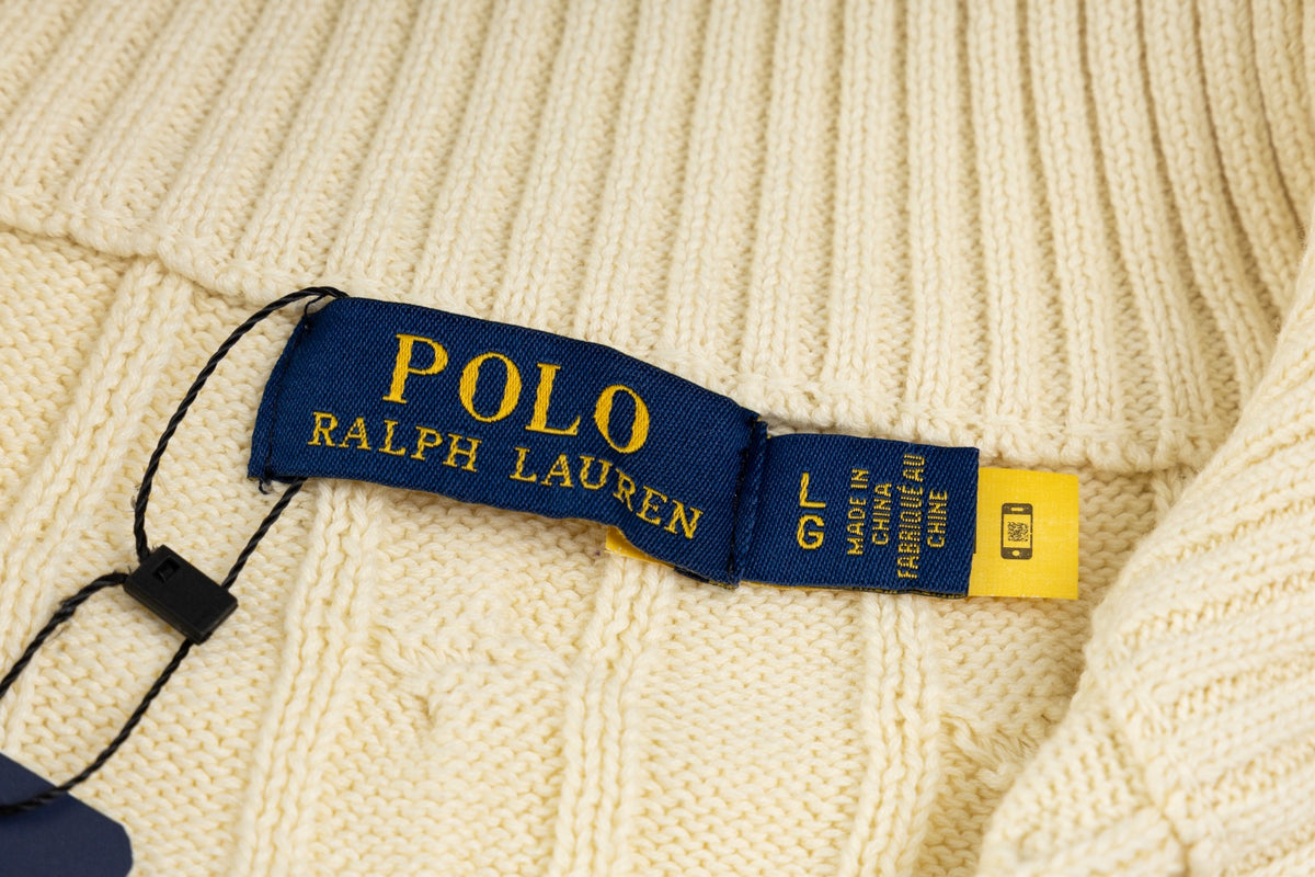Ralph Lauren Premium Saç Örgü Dik Yaka Kazak Unısex