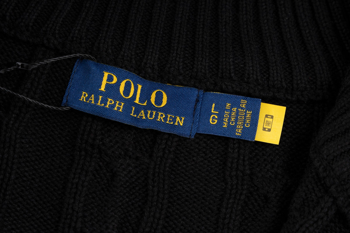 Ralph Lauren Premium Saç Örgü Dik Yaka Kazak Unısex