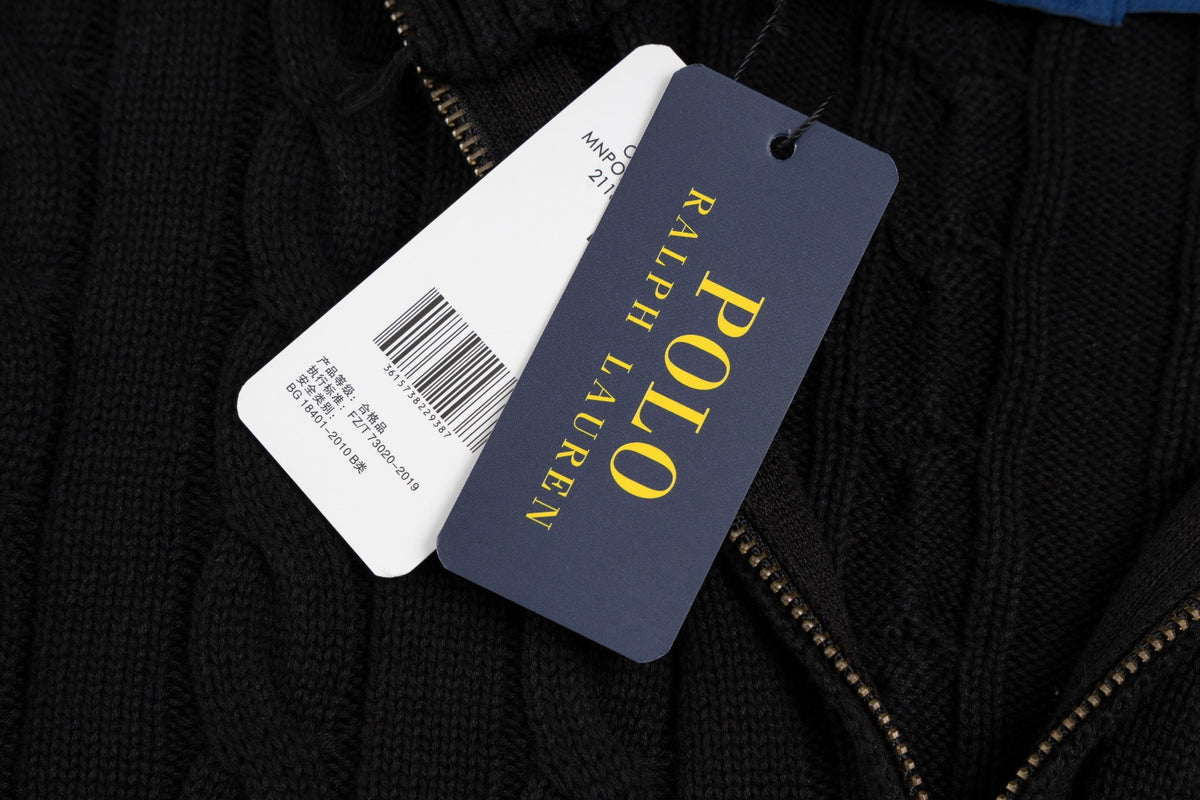 Ralph Lauren Premium Saç Örgü Dik Yaka Kazak Unısex
