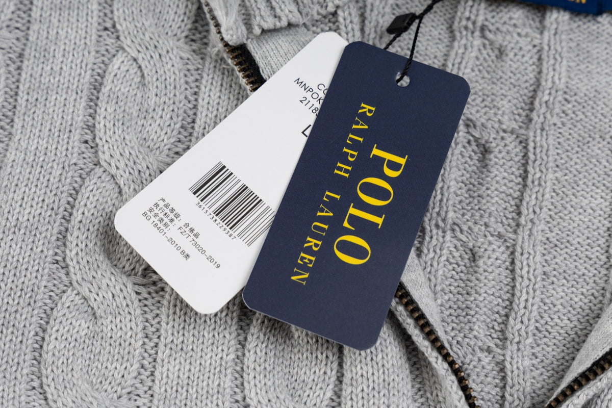 Ralph Lauren Premium Saç Örgü Dik Yaka Kazak Unısex
