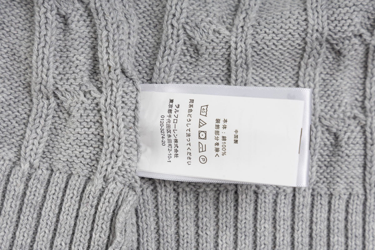 Ralph Lauren Premium Saç Örgü Dik Yaka Kazak Unısex