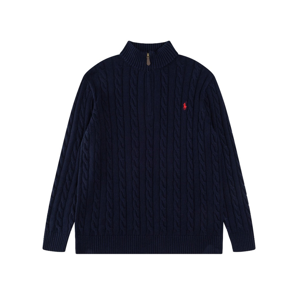 Ralph Lauren Premium Saç Örgü Dik Yaka Kazak Unısex