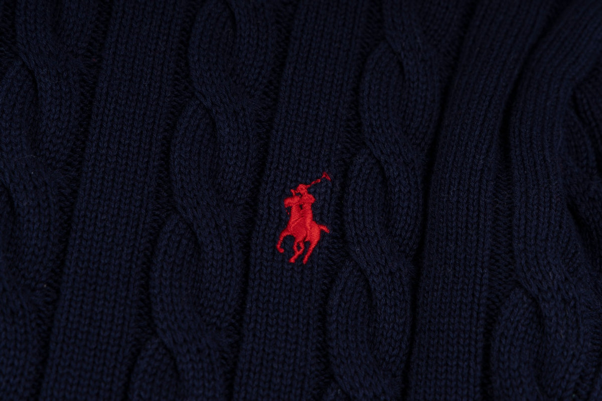 Ralph Lauren Premium Saç Örgü Dik Yaka Kazak Unısex