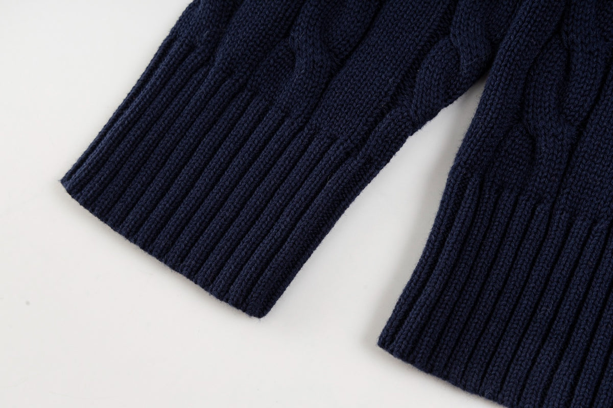 Ralph Lauren Premium Saç Örgü Dik Yaka Kazak Unısex