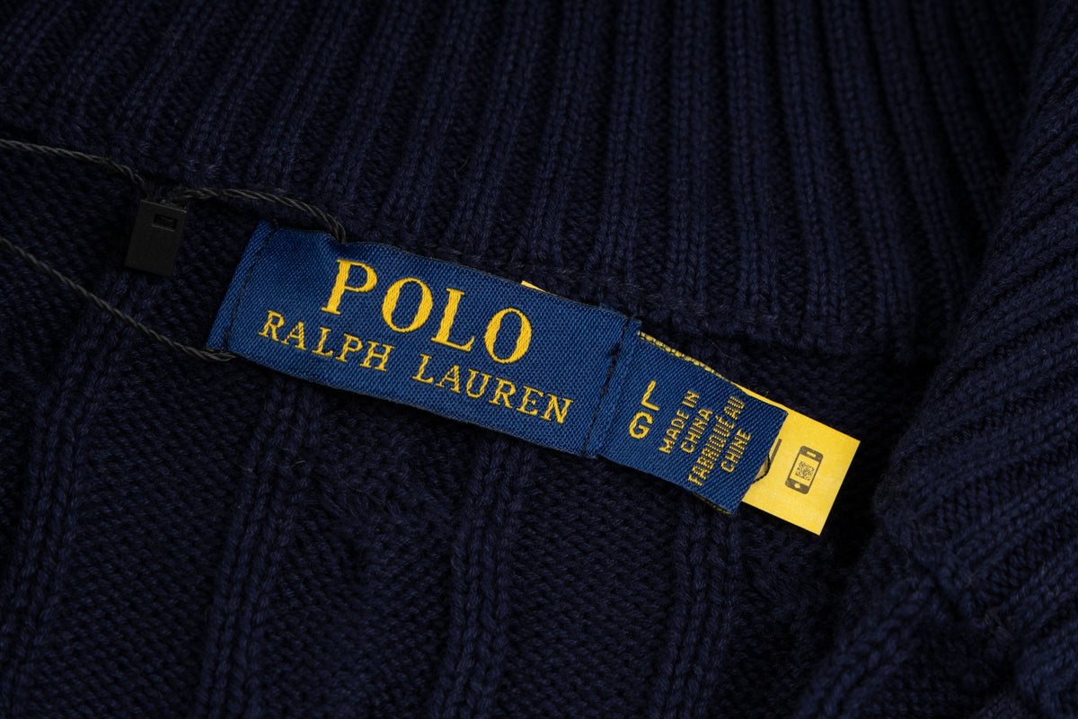 Ralph Lauren Premium Saç Örgü Dik Yaka Kazak Unısex