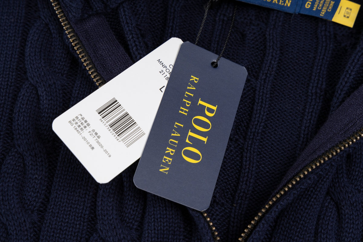 Ralph Lauren Premium Saç Örgü Dik Yaka Kazak Unısex