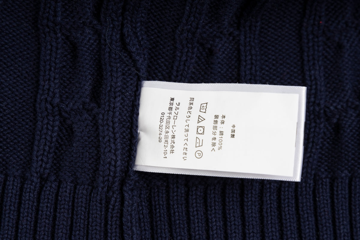 Ralph Lauren Premium Saç Örgü Dik Yaka Kazak Unısex