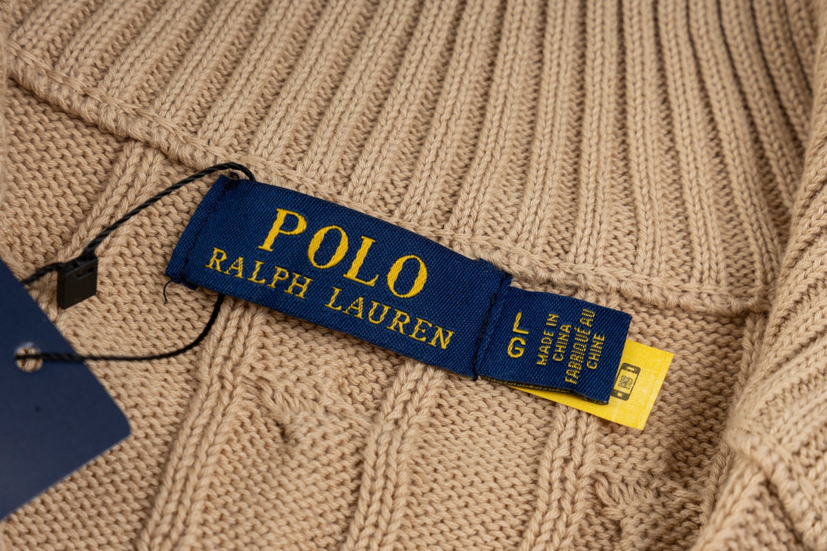 Ralph Lauren Premium Saç Örgü Dik Yaka Kazak Unısex