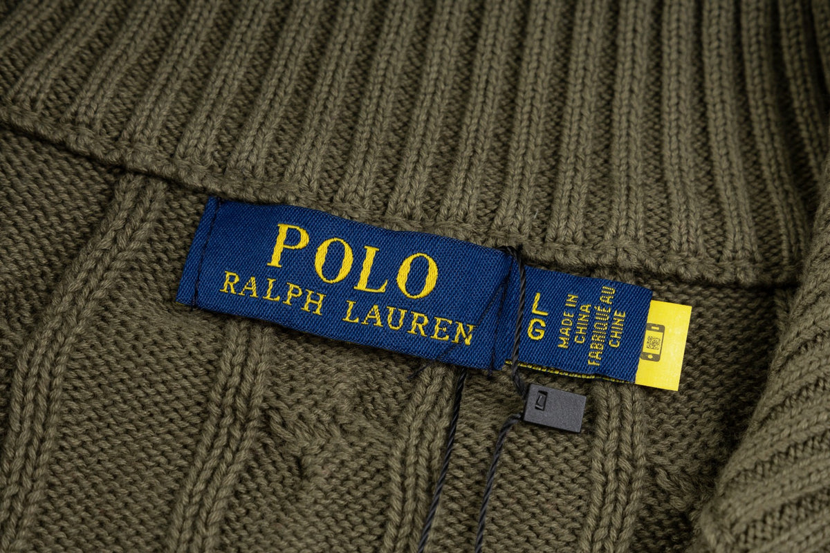 Ralph Lauren Premium Saç Örgü Dik Yaka Kazak Unısex