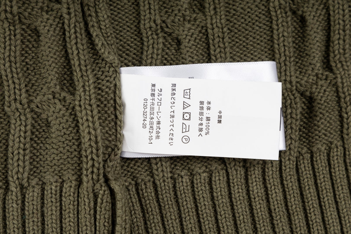 Ralph Lauren Premium Saç Örgü Dik Yaka Kazak Unısex