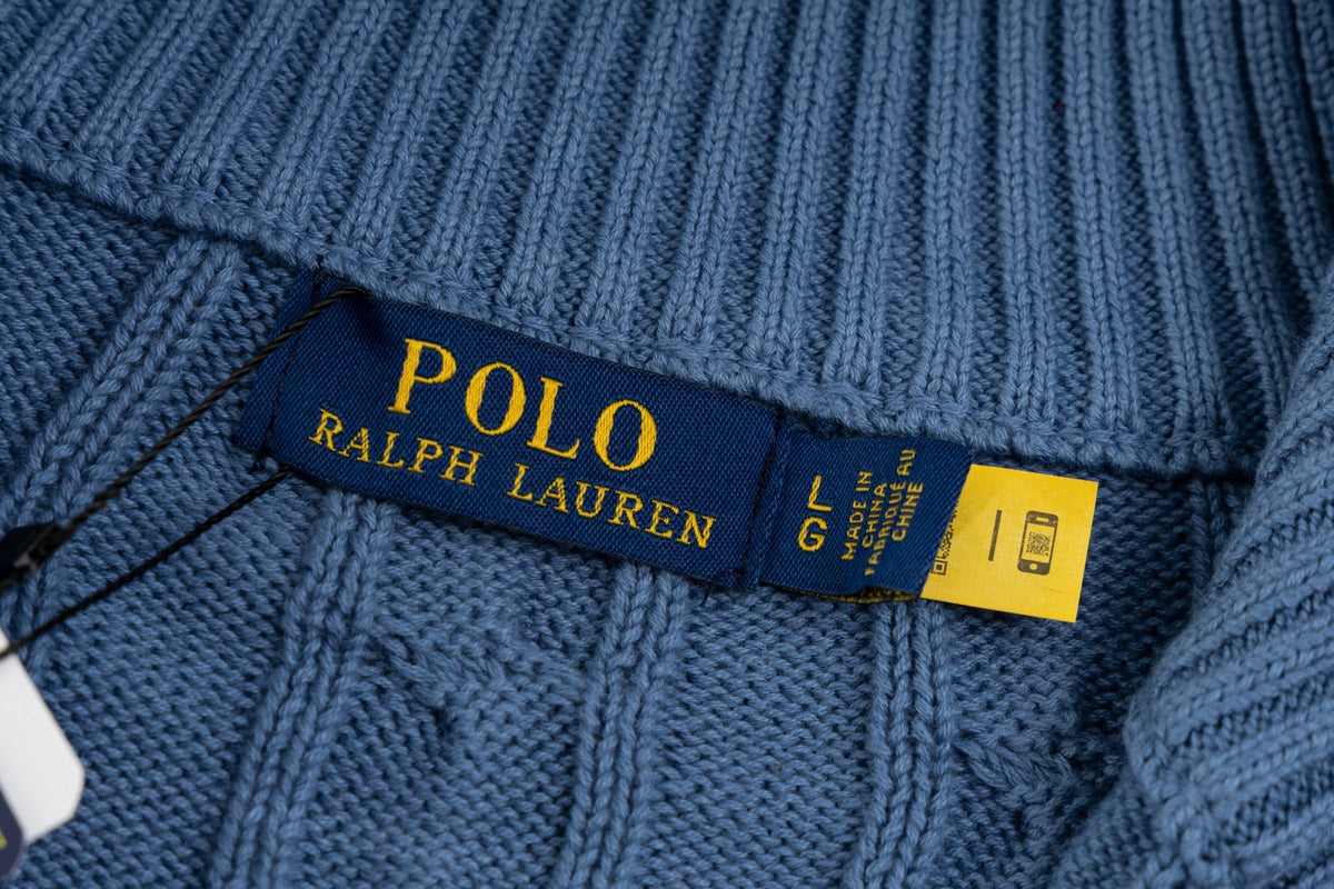 Ralph Lauren Premium Saç Örgü Dik Yaka Kazak Unısex