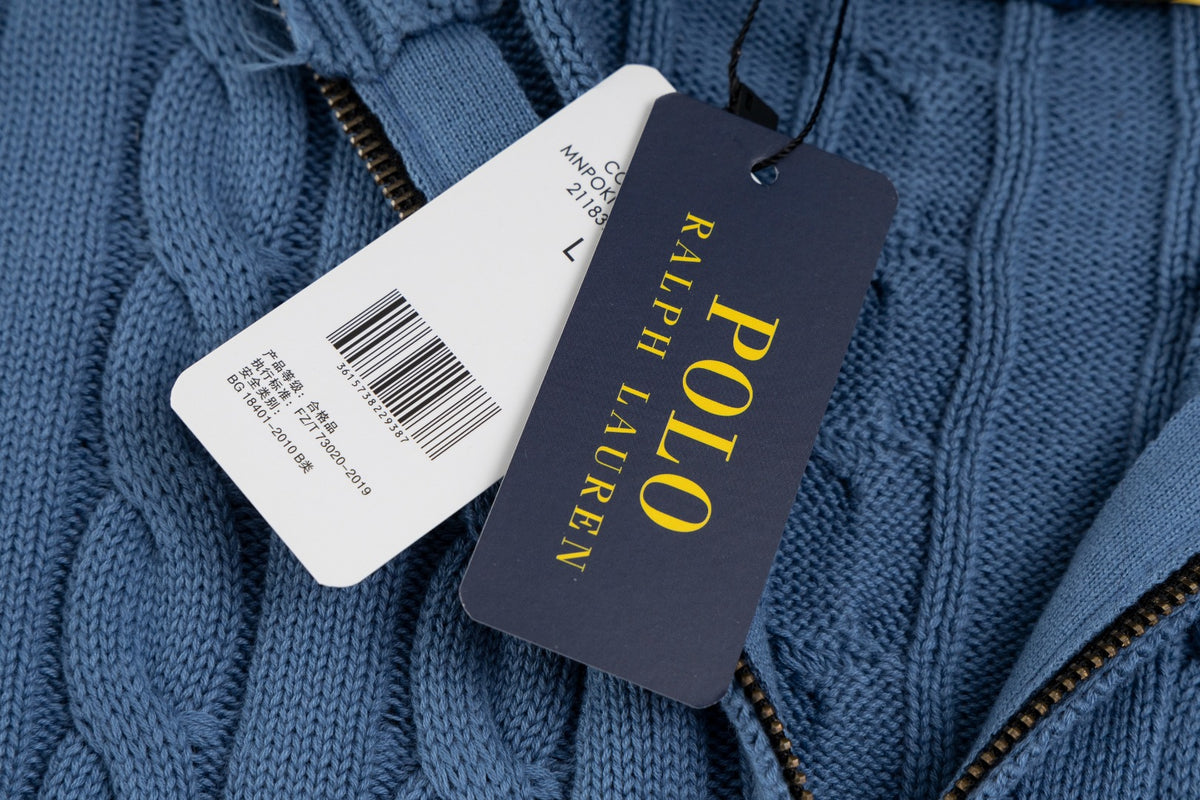 Ralph Lauren Premium Saç Örgü Dik Yaka Kazak Unısex