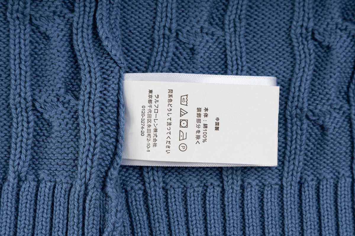 Ralph Lauren Premium Saç Örgü Dik Yaka Kazak Unısex