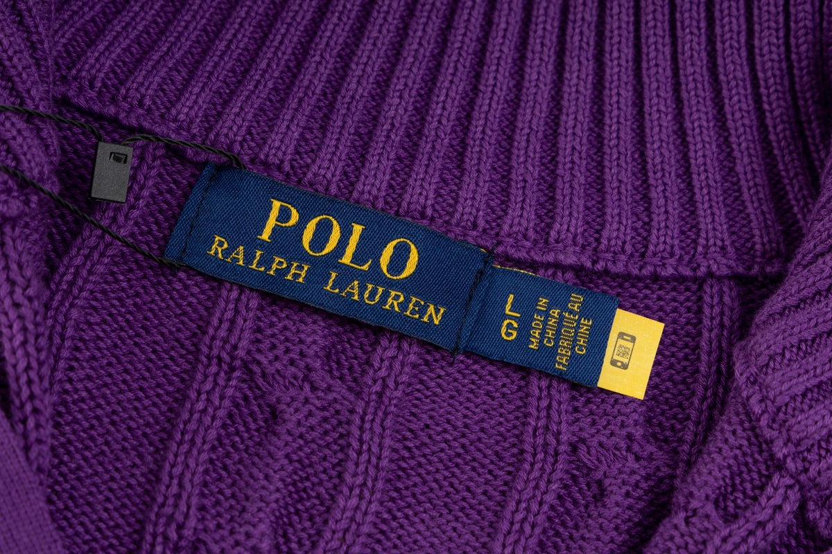 Ralph Lauren Premium Saç Örgü Dik Yaka Kazak Unısex