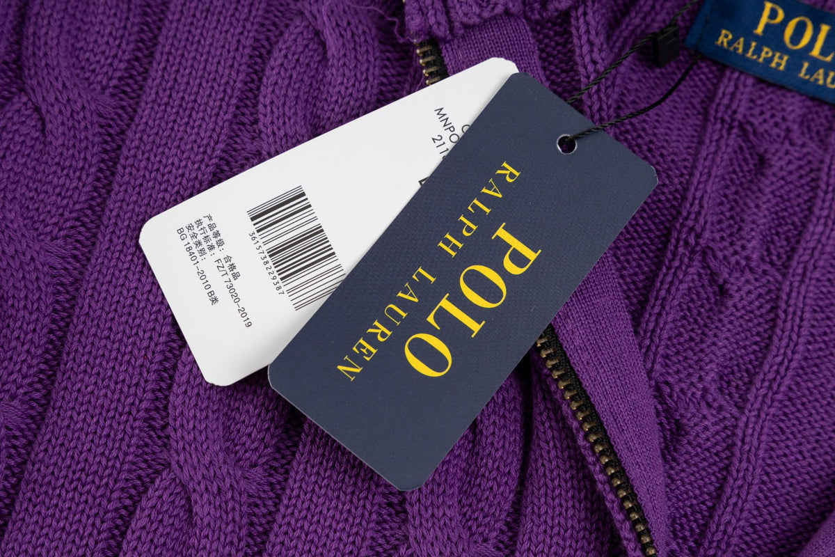 Ralph Lauren Premium Saç Örgü Dik Yaka Kazak Unısex
