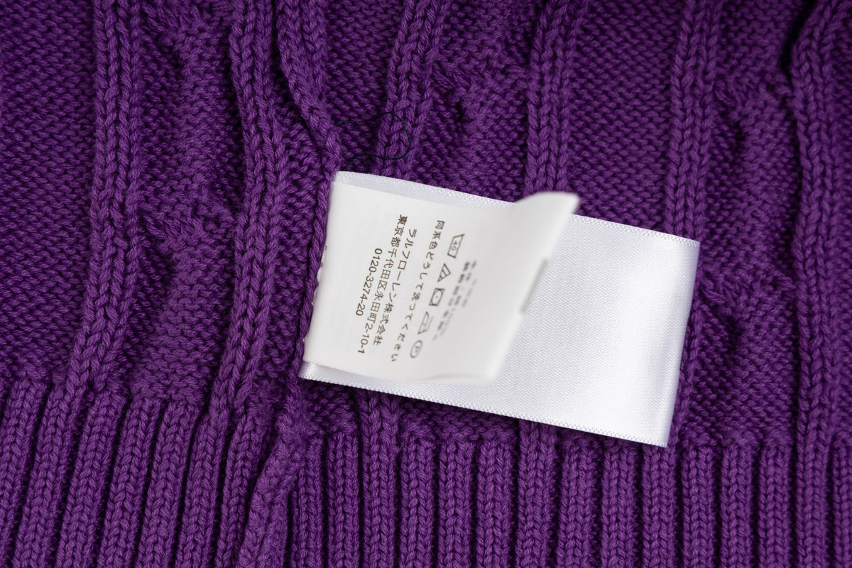 Ralph Lauren Premium Saç Örgü Dik Yaka Kazak Unısex