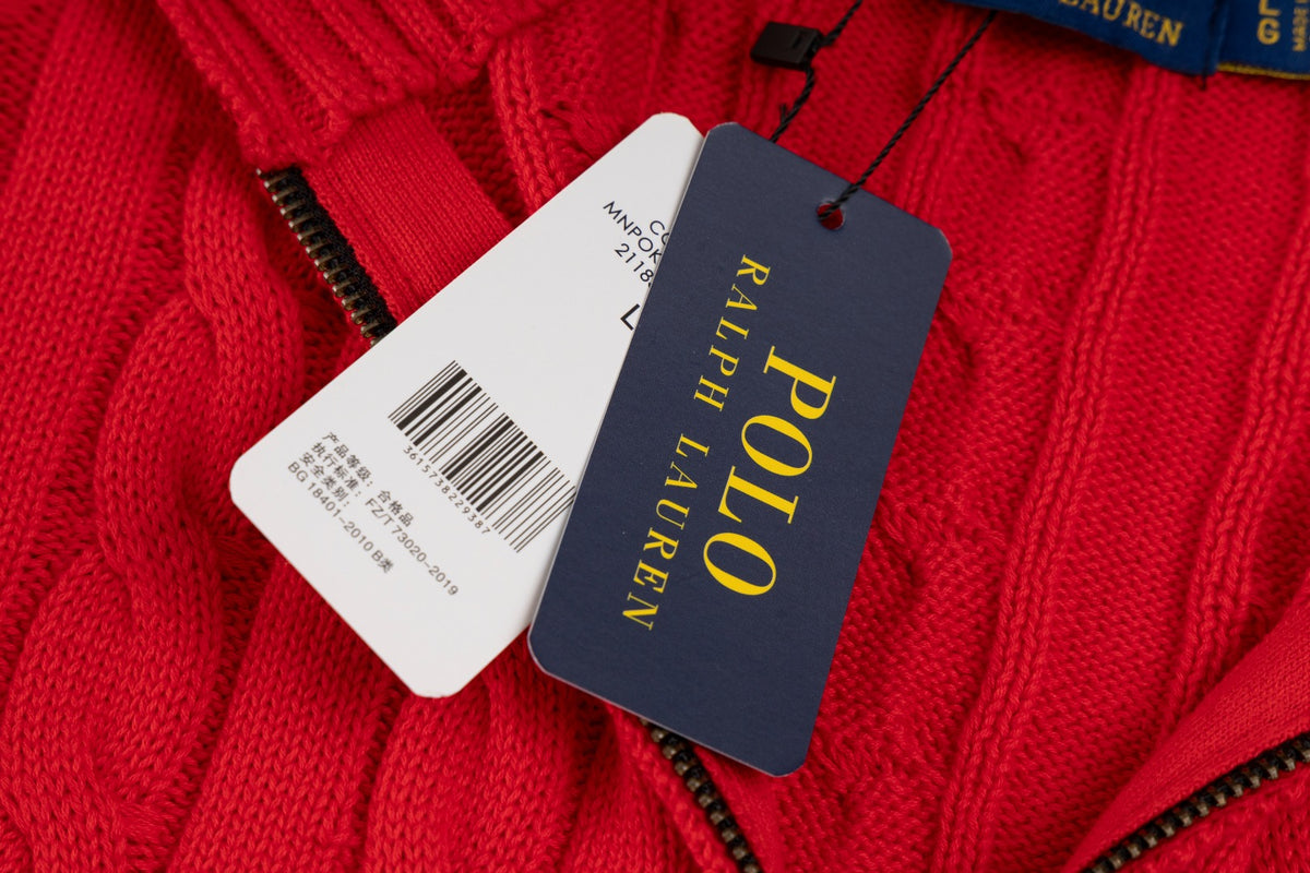 Ralph Lauren Premium Saç Örgü Dik Yaka Kazak Unısex