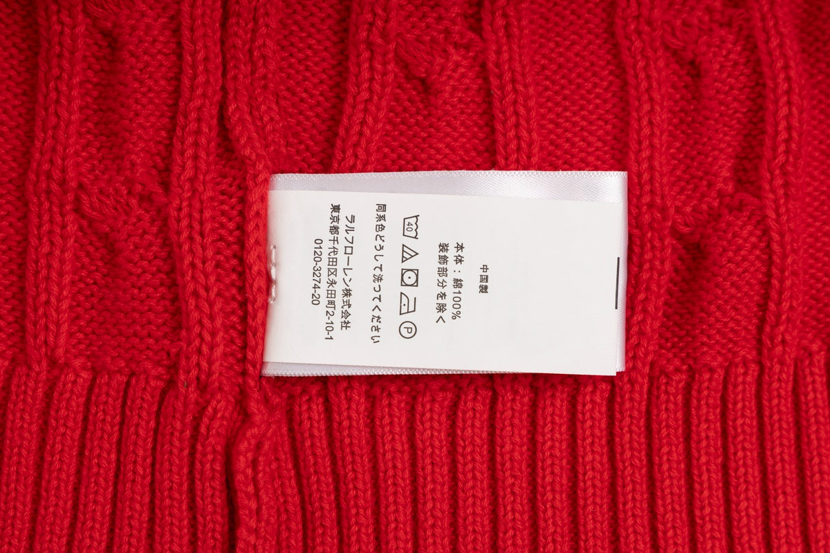 Ralph Lauren Premium Saç Örgü Dik Yaka Kazak Unısex