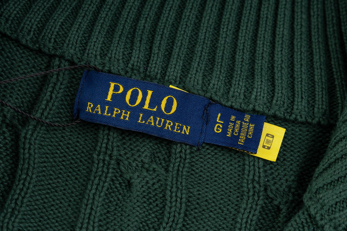 Ralph Lauren Premium Saç Örgü Dik Yaka Kazak Unısex