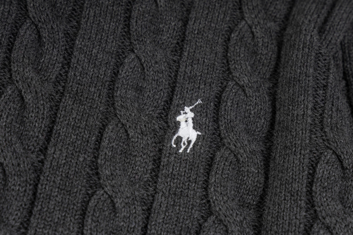 Ralph Lauren Premium Saç Örgü Dik Yaka Kazak Unısex