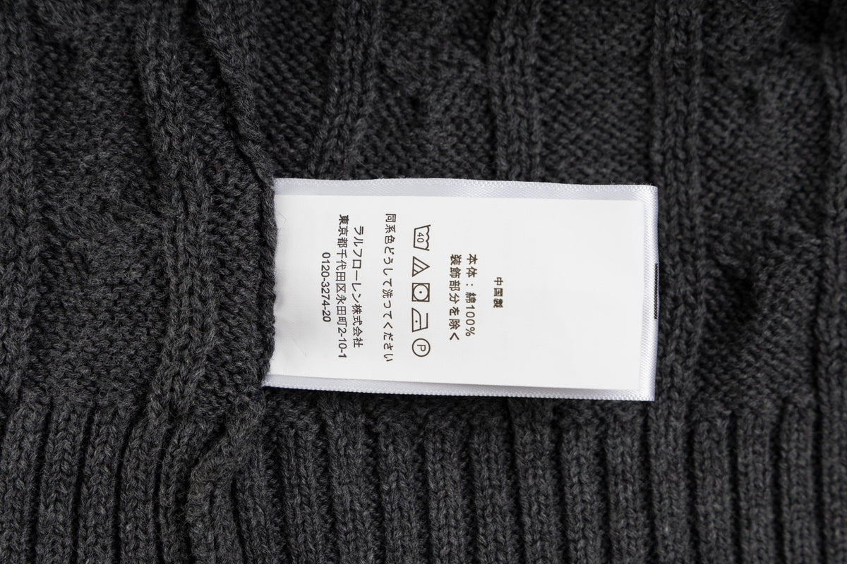 Ralph Lauren Premium Saç Örgü Dik Yaka Kazak Unısex