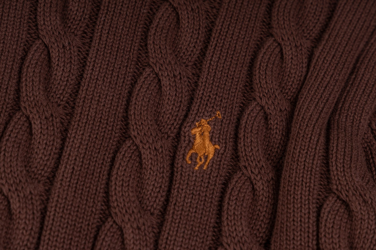 Ralph Lauren Premium Saç Örgü Dik Yaka Kazak Unısex