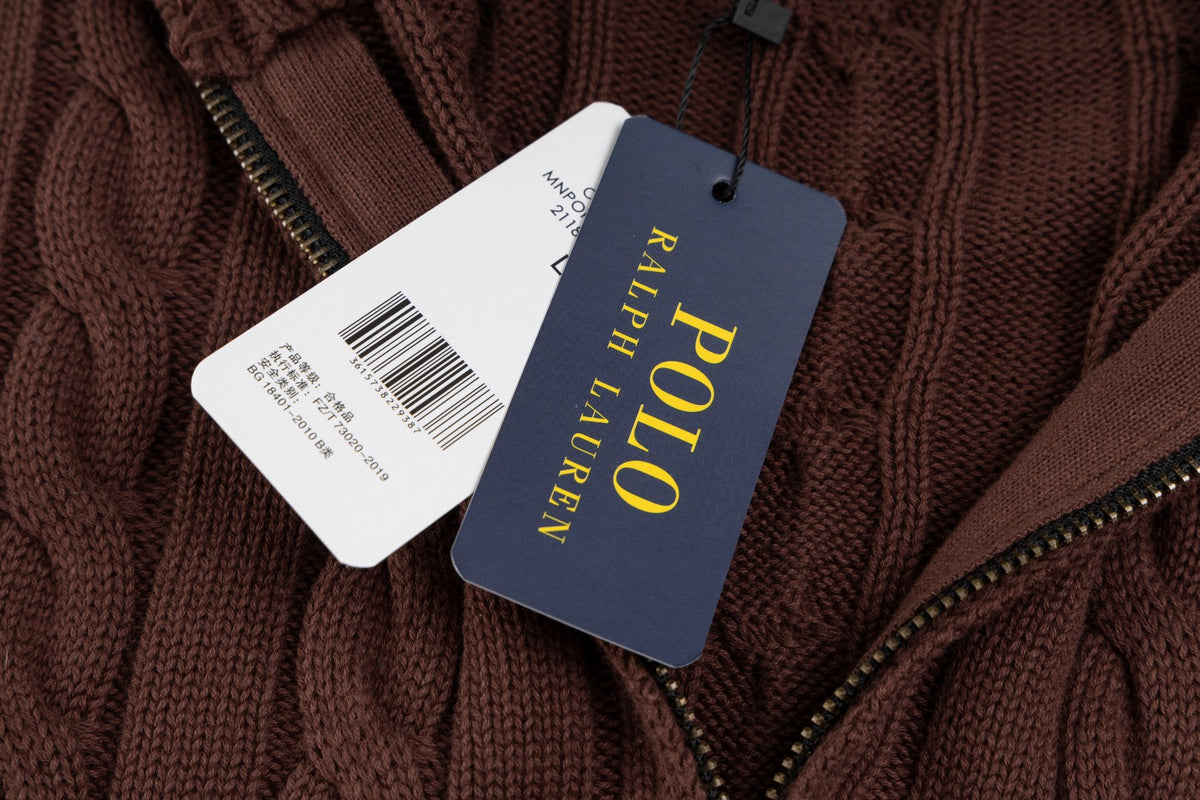 Ralph Lauren Premium Saç Örgü Dik Yaka Kazak Unısex