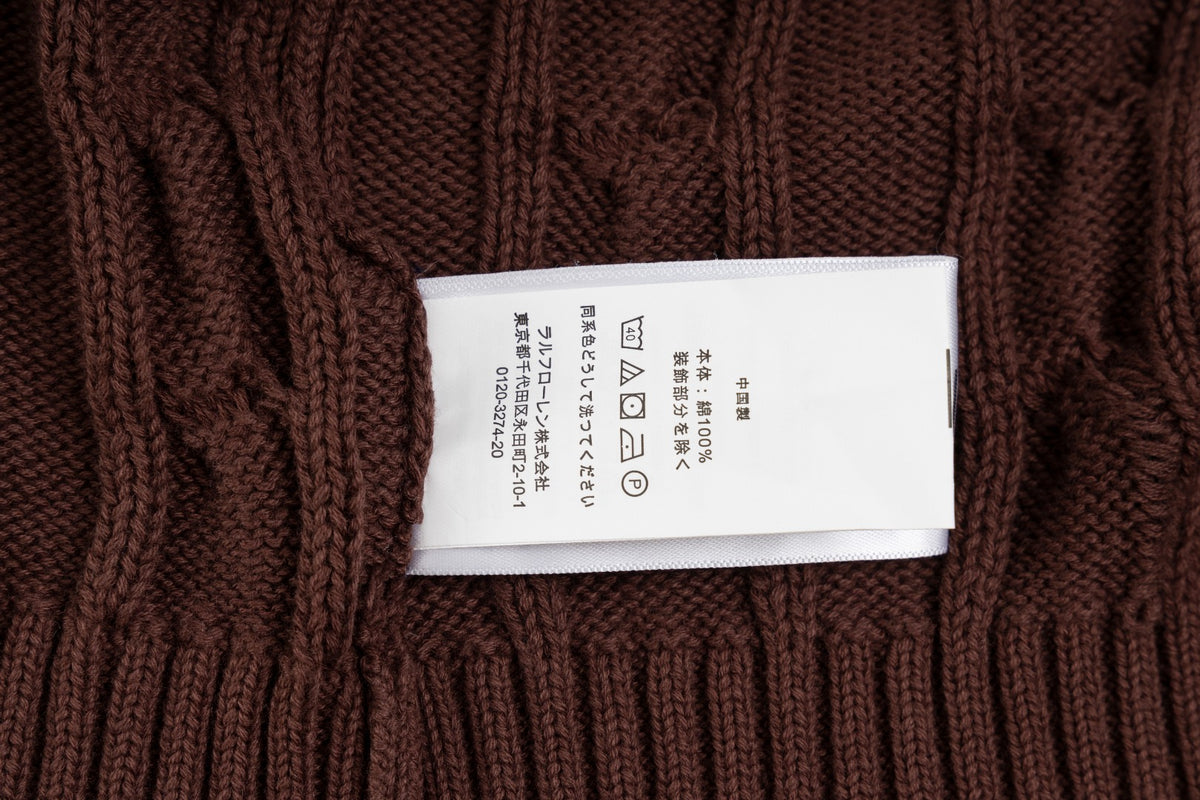 Ralph Lauren Premium Saç Örgü Dik Yaka Kazak Unısex